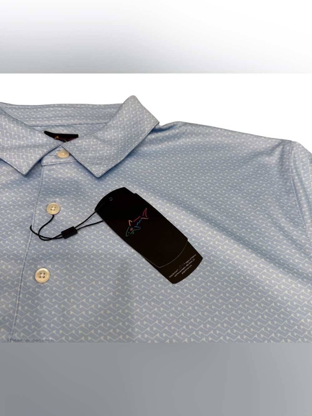 Greg Norman Men’s Polo Performance Fabric Play Dry  Golf Light‎ Blue XL NWT